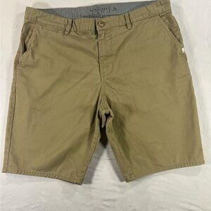 Quiksilver Men's Khaki Flat Front Shorts